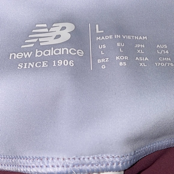 New Balance Fitted Crop‎ Ankle Tight Compression Gym High Waist 7/8 Women L NEW - Picture 6 of 7